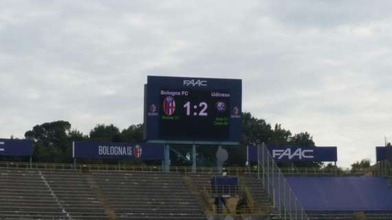 Bologna-Udinese 1-2: il tabellino del match