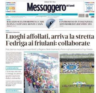 Messaggero Veneto: "Pareggio dell'Udinese in uno stadio surreale