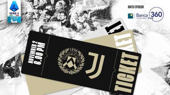 Udinese-Juventus, le informazioni per i biglietti della partita