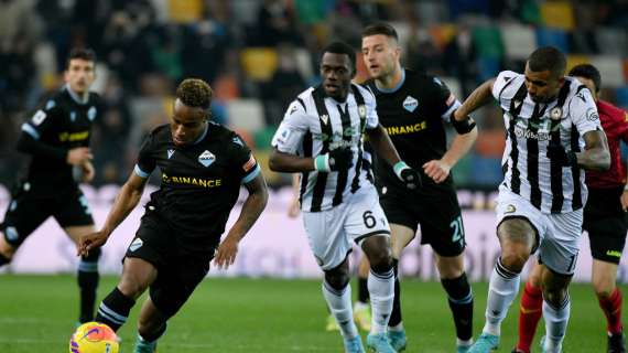 Udinese-Lazio 1-1, il tabellino del match