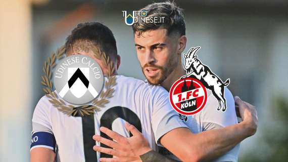 DIRETTA amichevole Udinese-Colonia 2-3: prima sconfitta stagionale per i bianconeri