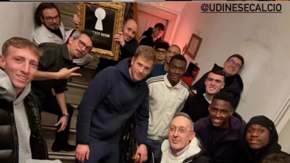 Udinese, c'è spazio anche per il team building: Inler e giocatori ieri in visita alla No Exit Room