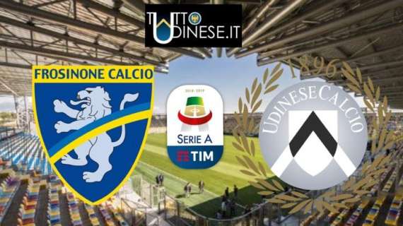 RELIVE Serie A, Frosinone-Udinese 1-3: dal sole alla grandine, calato il tris per la salvezza; vince anche l'Empoli, che non molla: Udinese sempre a più 2