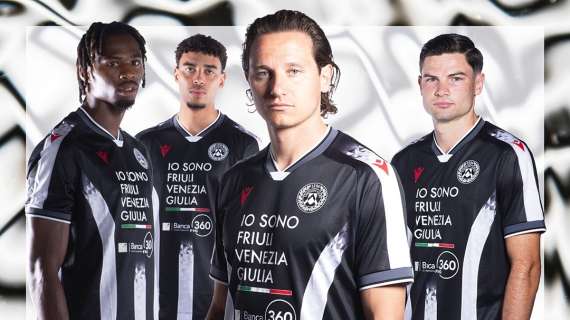 Udinese, svelata la prima maglia per la stagione 2025/2026: i dettagli tecnici