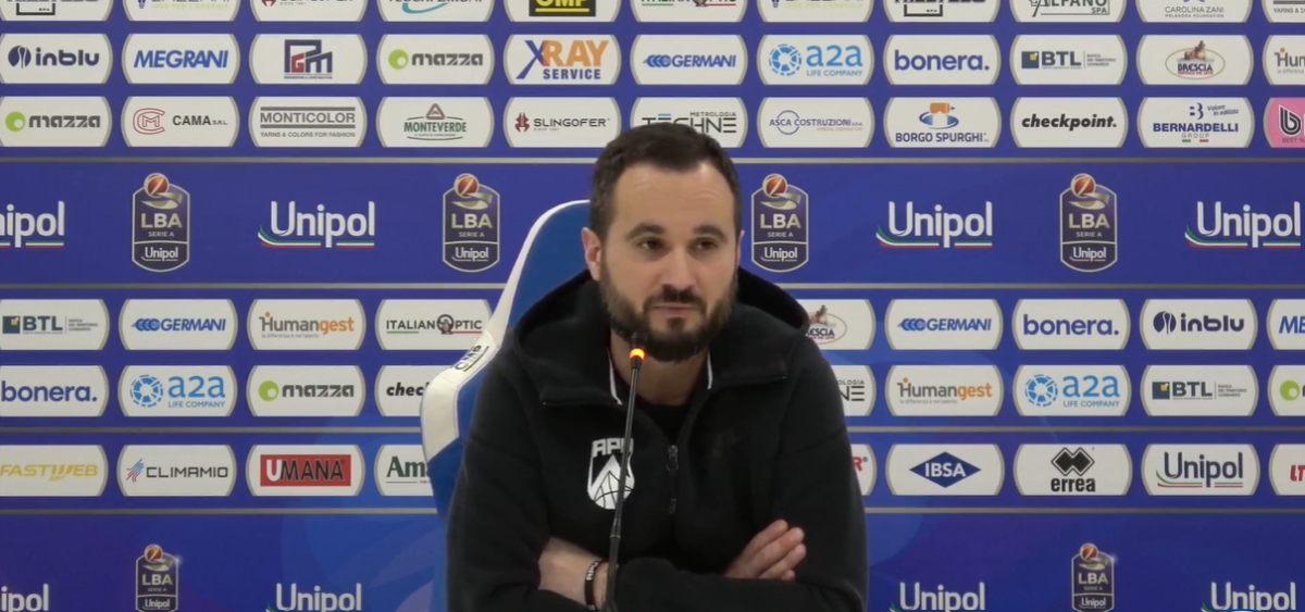 Brescia-APU Udine 83-80, Vertemati: "Giochiamo oltre il nostro livello"