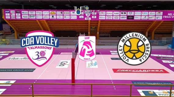 RELIVE Serie A2, CDA Talmassons FVG-Millenium Brescia 3-2 (15-12): vittoria al tie break per le ragazze di coach Barbieri