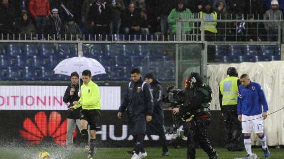 Serie A, rinviata Sampdoria-Roma per allerta meteo. Recupero non prima di dicembre