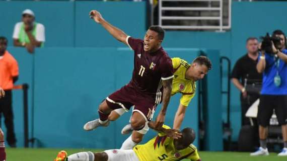 Machis in gol nella sconfitta del Venezuela per 2-1 contro la Colombia