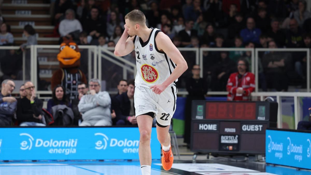 Aquila Trento-APU Udine 75-82, le PAGELLE DEI BIANCONERI: Bendzius guida l'attacco