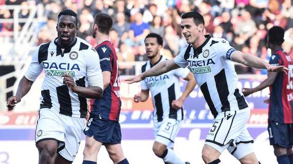 Udinese-Bologna, i precedenti: i bianconeri non vincono dal 2019