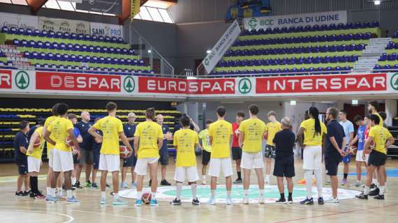UEB Cividale, si torna al lavoro: le immagini del primo allenamento 