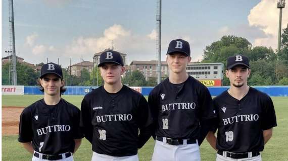 Baseball, Butttrio: Larice selezionato dall’Italia U18 dopo il raduno di Reggio Emilia