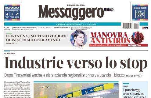 Messaggero Veneto: "Infettato Vlahovic. Udinese in autoisolamento"