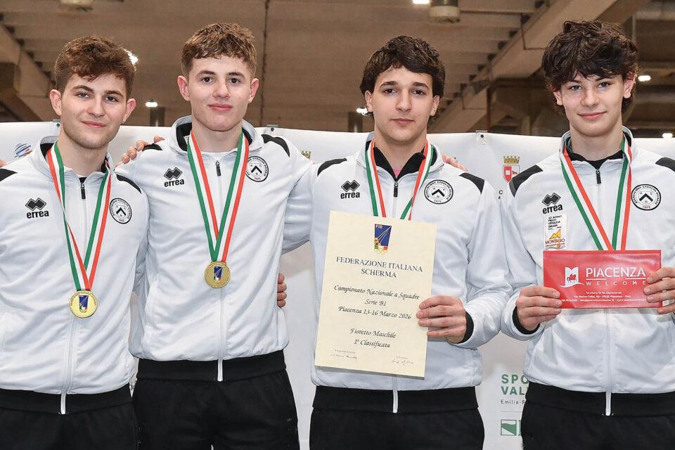 ASU: arriva la promozione in A2 per il fioretto maschile