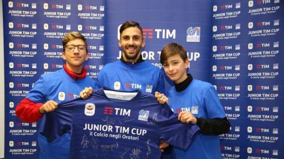 Marco D'Alessandro ha incontrato i bambini della Junior TIM Cup
