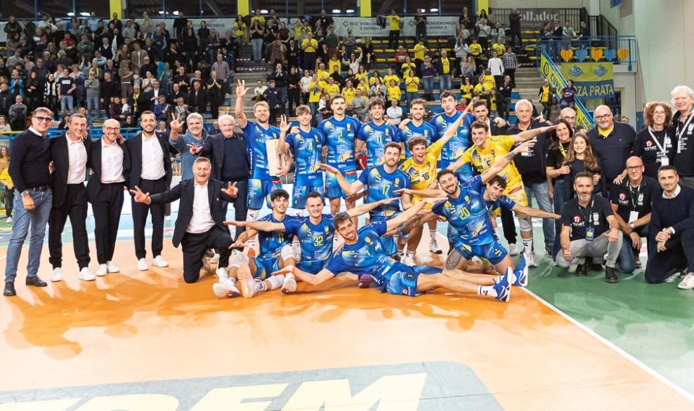 Serie A2, che gara della Tinet Prata: Brescia battuta 3-0