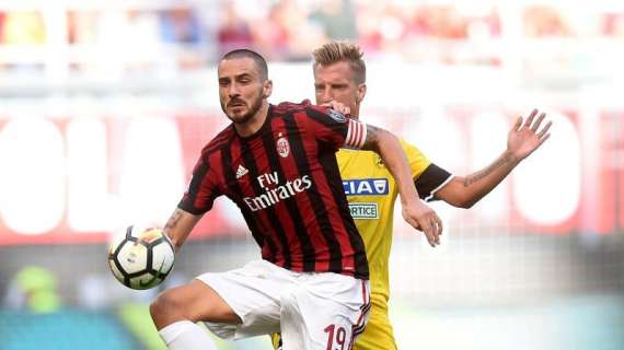Milan-Udinese alla moviola: graziato Bonucci