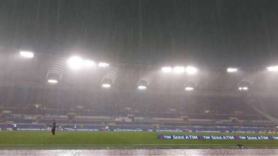 Violento nubifragio sull'Olimpico