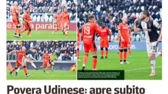 Messaggero Veneto: "Povera Udinese, apre subito il parco giochi per Ronaldo"