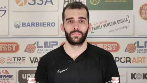 Apu Udine, Pellegrino: "Abbiamo vinto grazie alla nostra intensità"