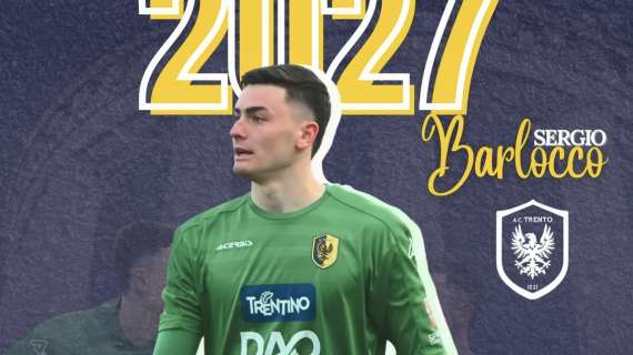 Il friulano ex Udinese Barlocco rinnova con il Trento: contratto fino al 2027