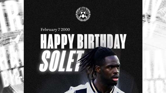 Compleanno in casa Udinese: Oumar Solet compie 25 anni 