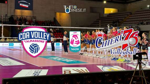 DIRETTA Serie A1 Cda Volley Talmassons Fvg- Reale Mutua Fenera Chieri '76 2-3: RISULTATO FINALE