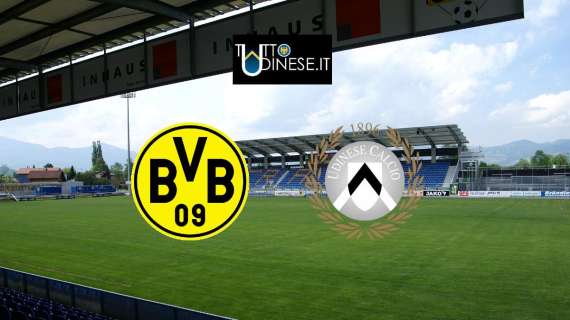 RELIVE AMICHEVOLE - Udinese-Borussia Dortmund (1-4), la partita si chiude in anticipo per nubifragio, con i bianconeri naufragati