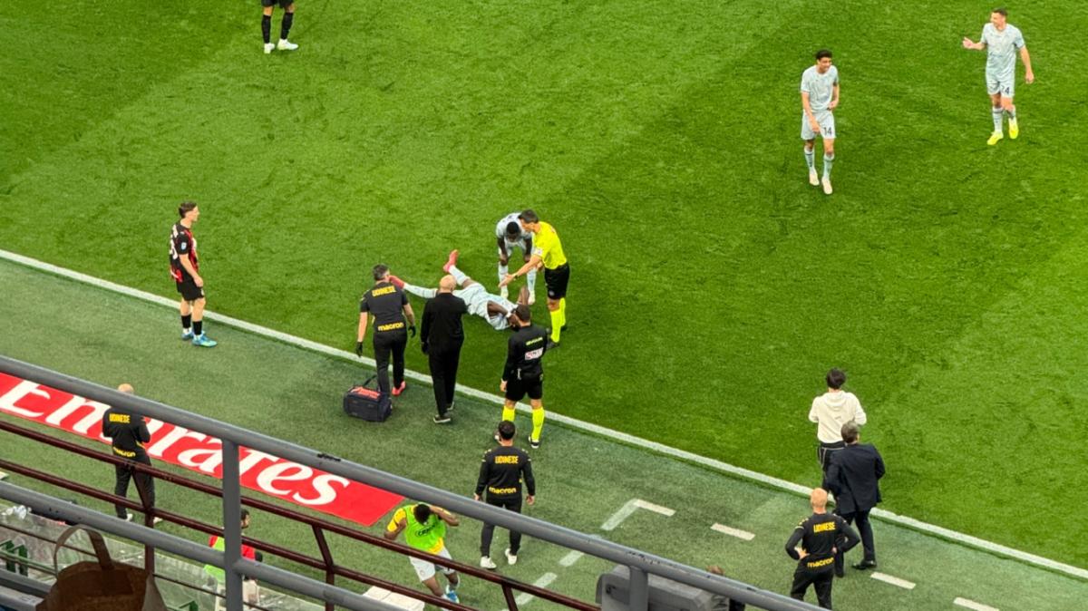 Udinese, infortunio per Davis contro il Milan: cos'è successo