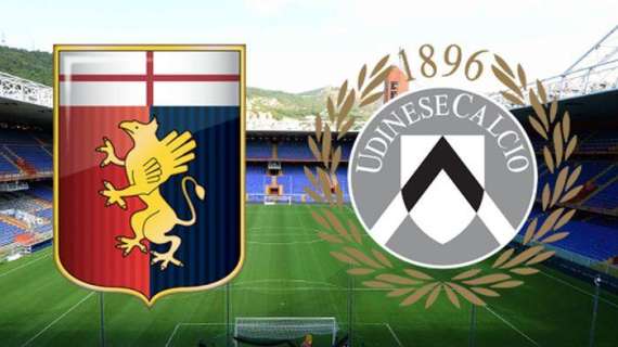 Genoa-Udinese fine primo tempo: friulani avanti con Adnan