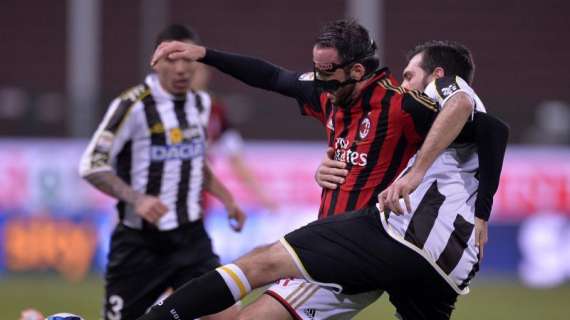 Udinese-Milan, Sportmediaset - Domizzi dal 1', Inzaghi pensa a Pazzini