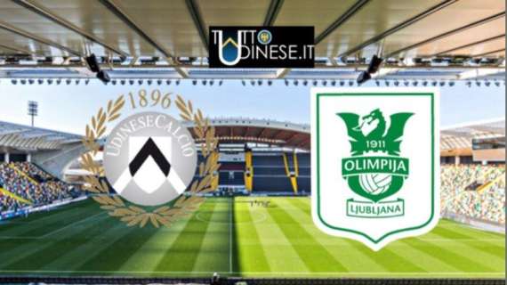 Udinese-Olimpija Lubiana, LE FORMAZIONI UFFICIALI