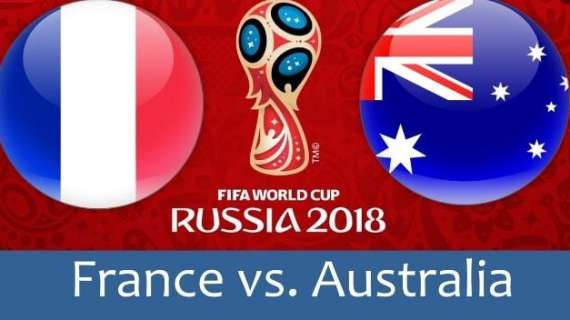RELIVE FIFA World Cup Russia 2018, Francia-Australia 2-1, l'autorete di Behich consegna la vittoria ai francesi 