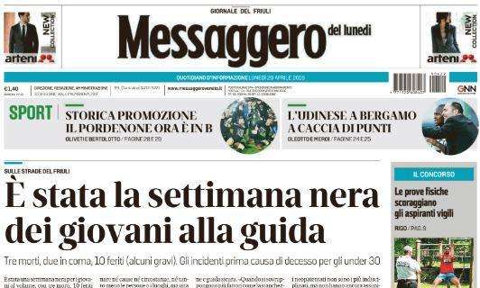 Messaggero Veneto: "Udinese a Bergamo a caccia di punti"