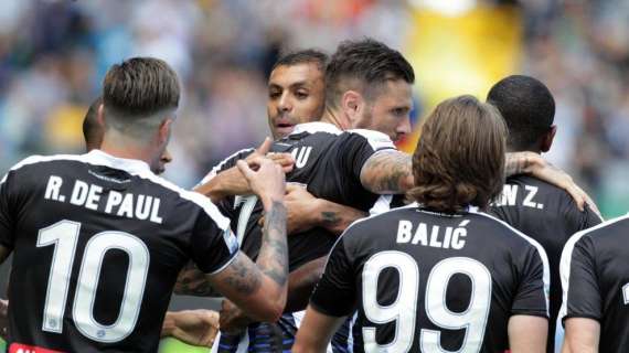 Classifica girone di ritorno: Udinese 14esima, 5 punti in meno dell'andata