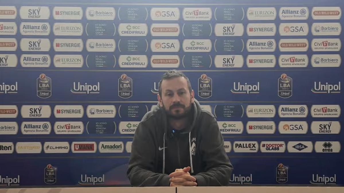 APU Udine, coach Gerosa: “Sarà una prova dura; vogliamo i due punti a casa nostra”