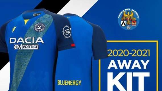 Presentata la seconda maglia, Away kit dedicato ai friulani nel mondo