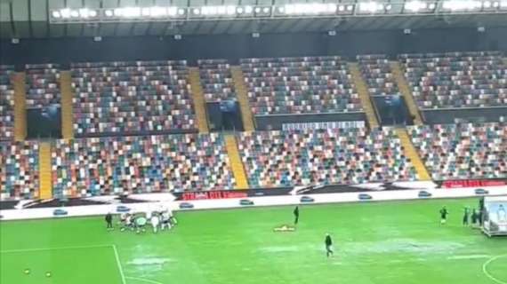 Udinese-Atalanta rinviata di mezz'ora. Alle 15:30 nuovo sopralluogo 