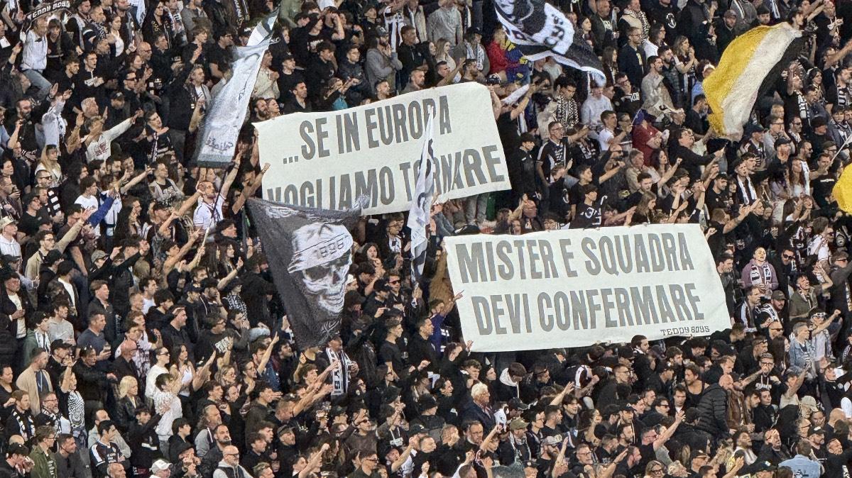 Il messaggio della Curva Nord: "Se in Europa vogliamo tornare, mister e squadra devi confermare"