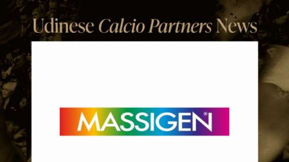 Massigen è Official Partner dell'Udinese per la stagione 2025/26