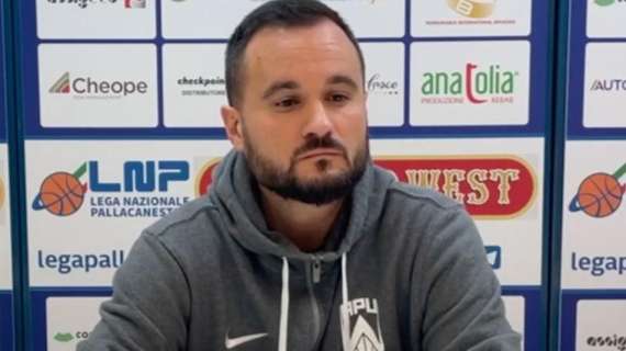 Apu Udine, Vertemati: "Abbiamo sbagliato l'approccio alla gara"