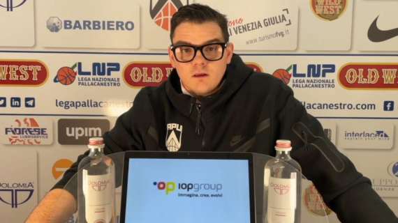 Apu Udine, Finetti: "Sappiamo dell'importanza del match con Cividale per i tifosi, ma vogliamo in primis raggiungere l'obiettivo"