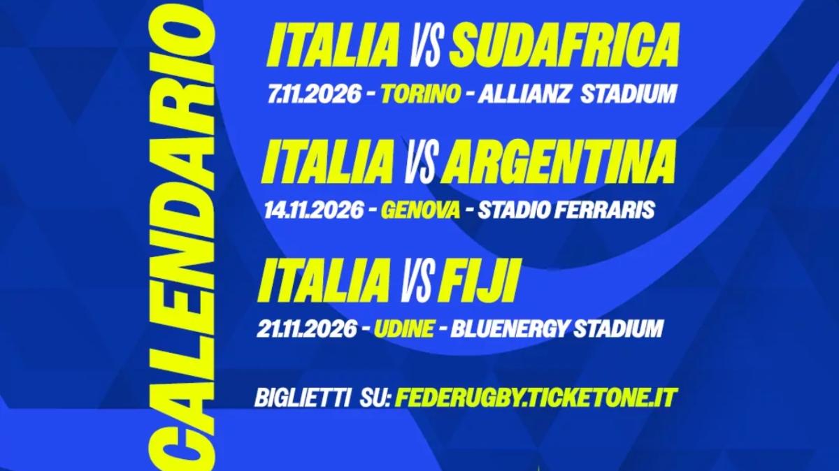 L’Italrugby torna a Udine: al Bluenergy Stadium arriva la sfida contro le Fiji
