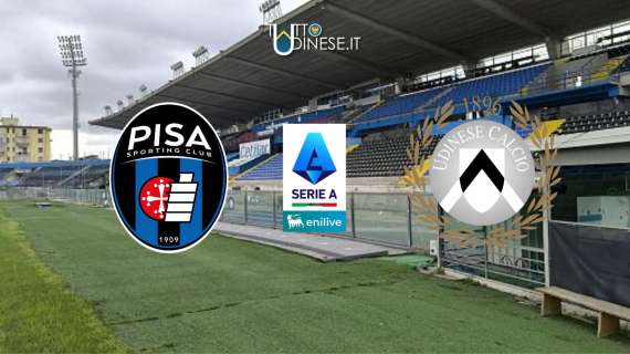 DIRETTA Serie A Pisa-Udinese 0-1: RISULTATO FINALE