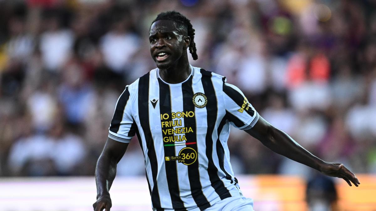 Udinese, infortunio Solet: problema agli adduttori. I tempi di recupero