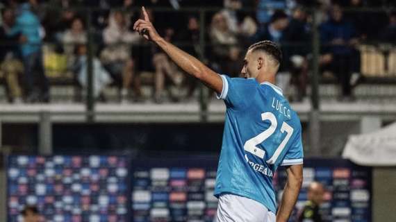 Lorenzo Lucca ancora in gol con il Napoli, ma non basta per battere il Brest