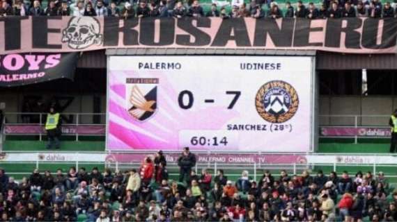 10 anni fa l'Udinese ne faceva 7 al Palermo: Sanchez e Di Natale inarrestabili