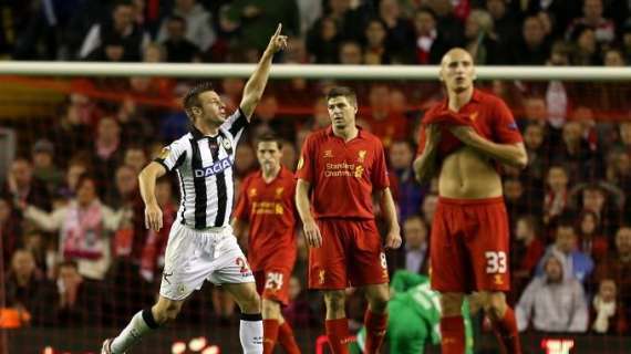 4/10/2012: undici anni fa ad Anfield Road Liverpool-Udinese 2-3