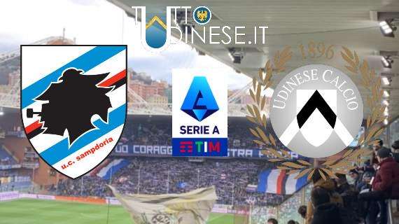 RELIVE Serie A - Sampdoria - Udinese 0-1, l'Udinese ritrova la vittoria!