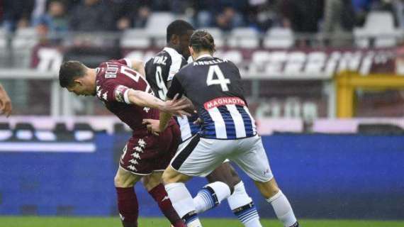Torino-Udinese 2-2, LE PAGELLE: Jantko che gol! Scuffet para tutto quel che puòl